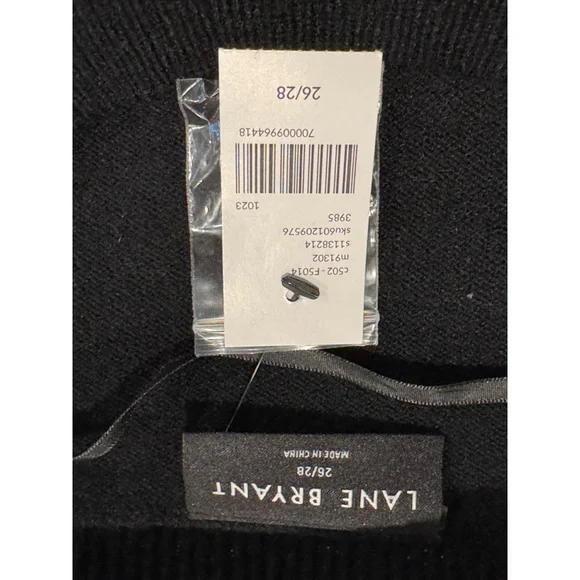 Lane Bryant Black and Gold Striped Sweater with Button Detail, Size 26/28 - Picture 7 of 7